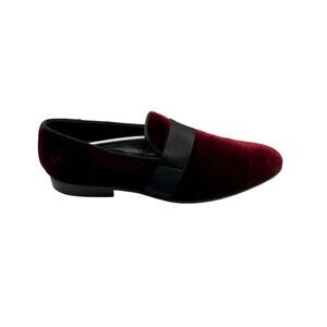 Aldo Men's Red Wine Burgundy Luxe Velvet Slip On Loafers Size 13